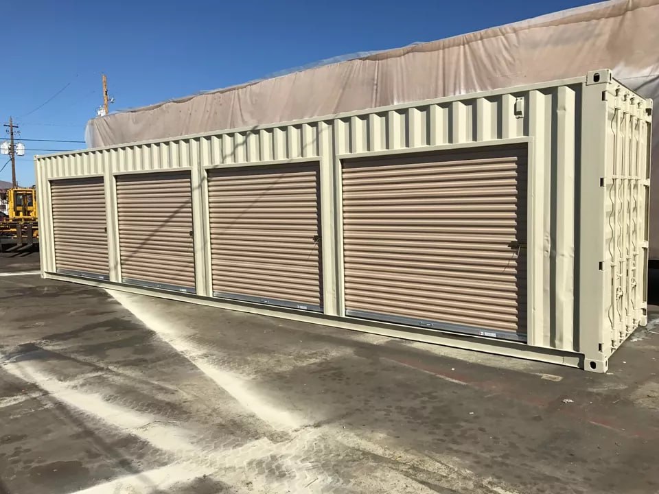 40FT HIGH CUBE CONTAINER WITH 4 ROLL UP DOORS